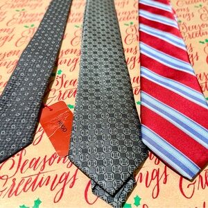 Ermenegildo Zegna Gray Geometric Tie